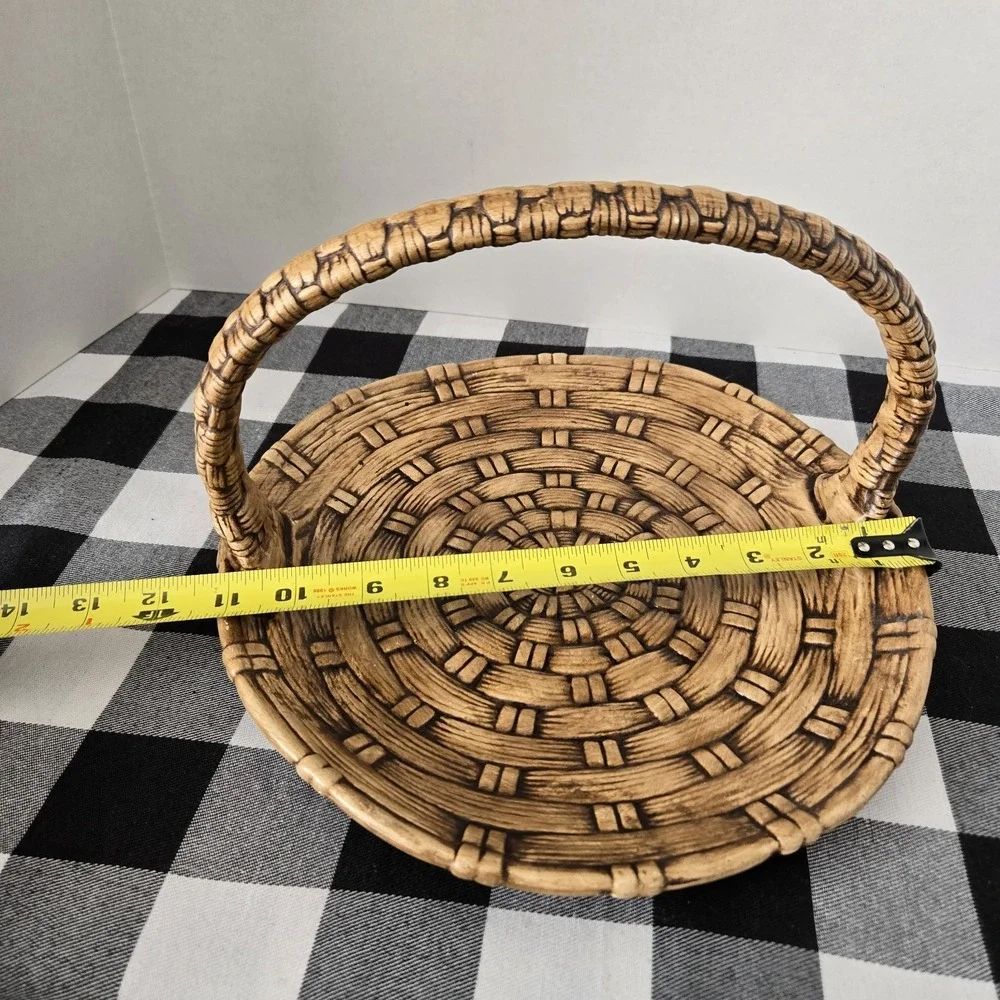 Ceramic Weave‎ Textured Basket Spring Easter Decor 12
